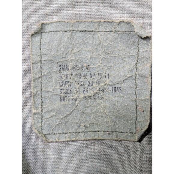 VTG BDU Cold Weather Top Mens Small Regular Woodland Camo Army 72nd FA Patch - Picture 5 of 11